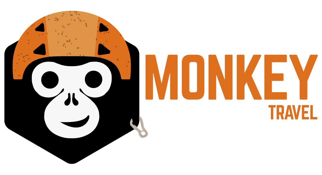 logo vertical monkey travel